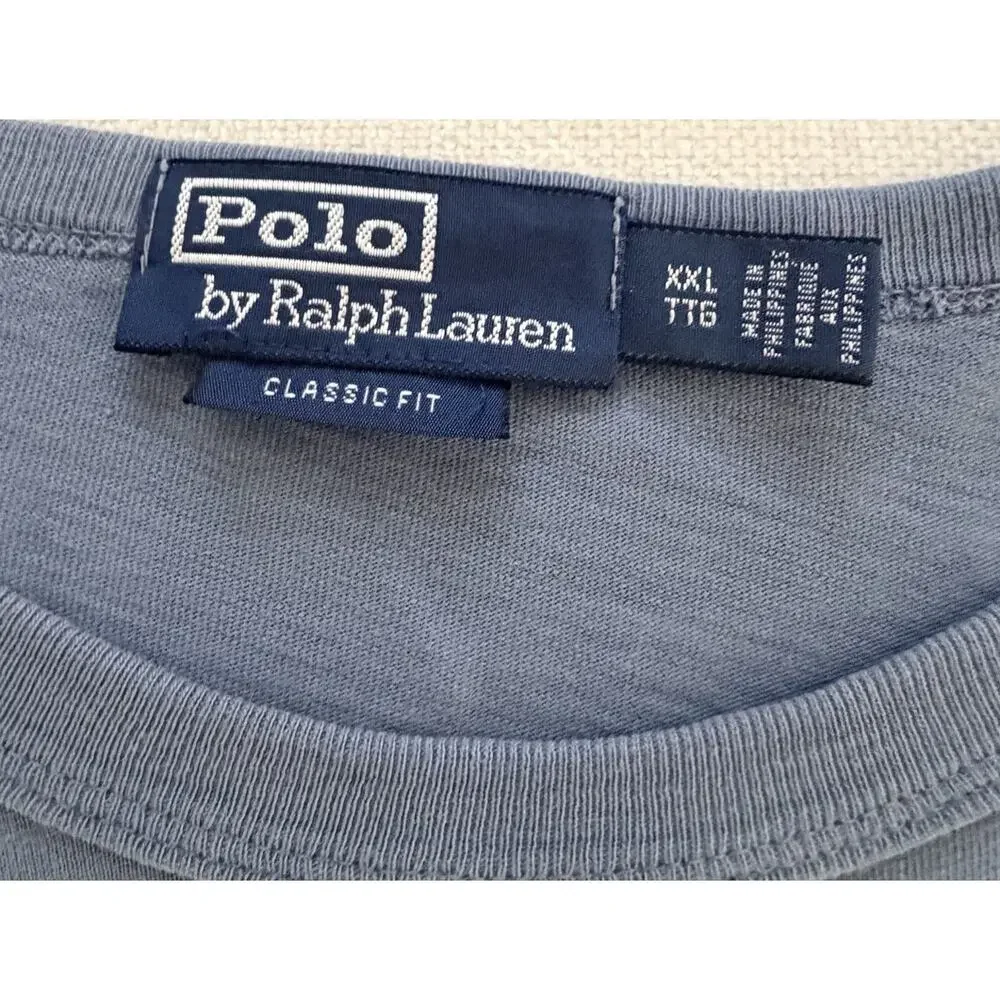 Polo Ralph Lauren Hampton Regatta Sea Explorers Blue T Shirt Mens XXL Classic